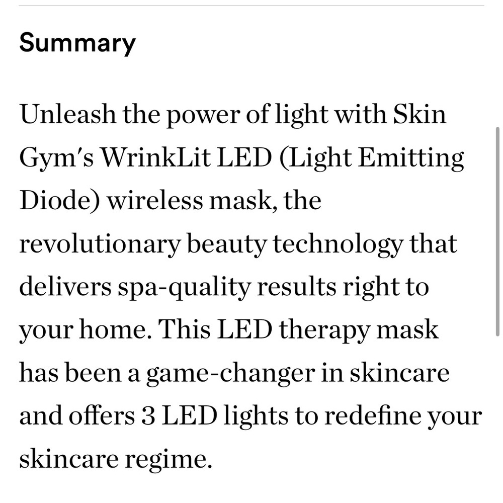Skin Gym Wrinklit LED Mask - Picture 6 of 10